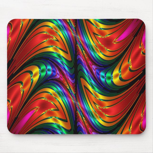 Mousepad Fractal Silk Rainbow (Frente)