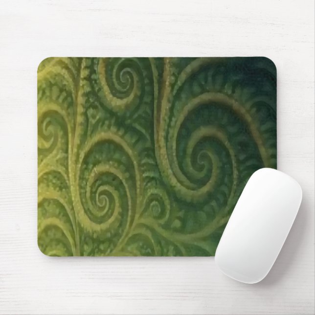Mousepad Fractal Verde (Com mouse)