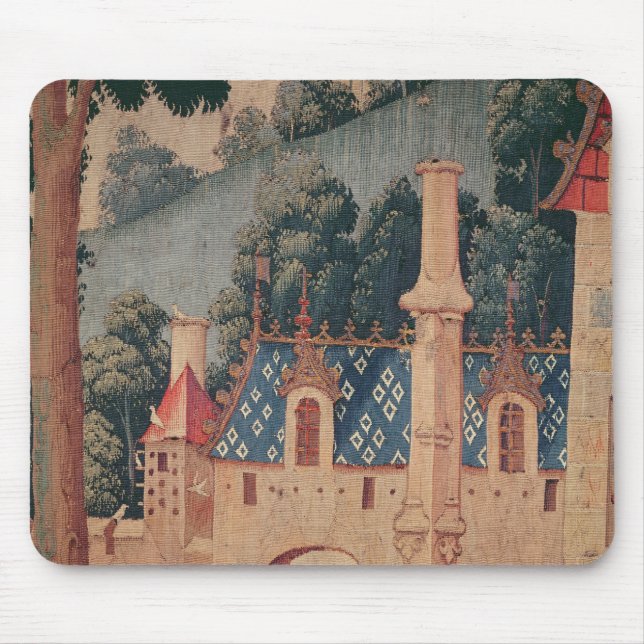 Mousepad Fragmento de uma tapeçaria medieval (Frente)