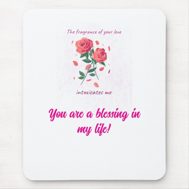 Mousepad fragrância do amor (Frente)