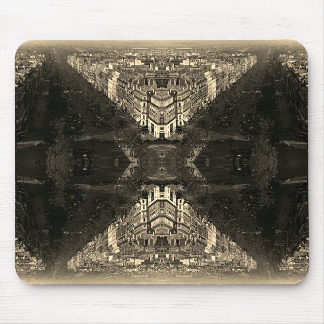 Mousepad França Antiga Paris avenida champs elysees (Frente)