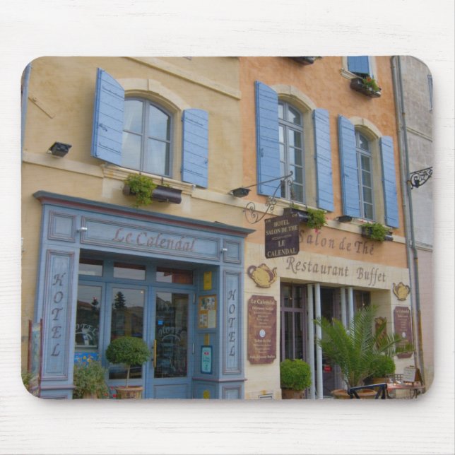 Mousepad França, Arles, Provença, hotel e restaurante (Frente)