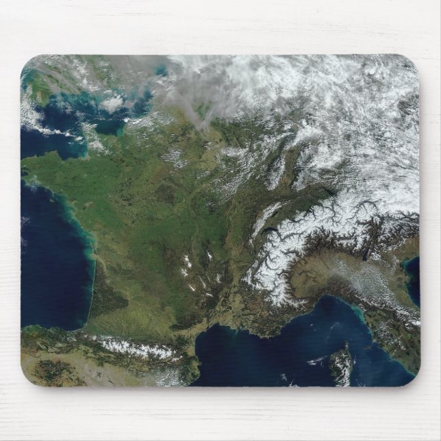 Mousepad França do espaço (Frente)