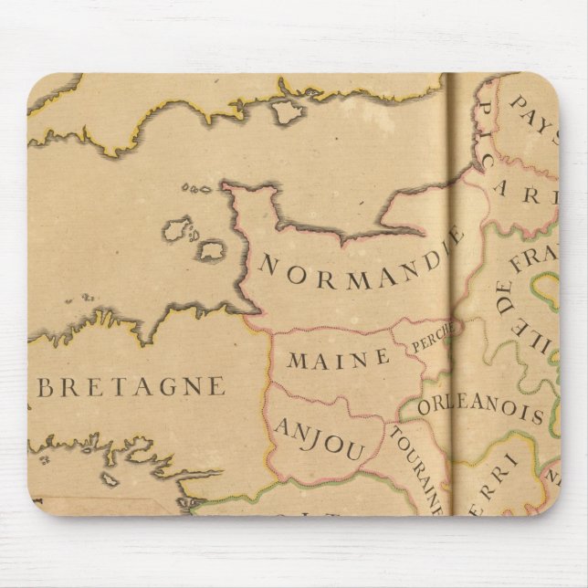 Mousepad França e Departamentos (Frente)