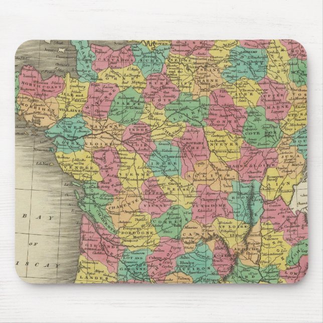 Mousepad França, em Departamentos (Frente)
