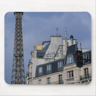 Mousepad França, Paris, Torre Eiffel atrás do trem metro