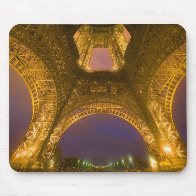 Mousepad França, Paris. Torre Eiffel iluminada às 2 (Frente)