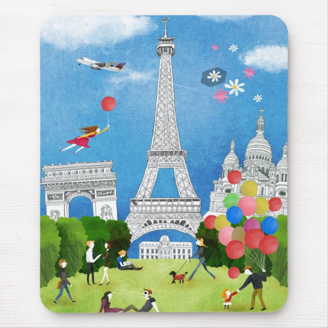 Mousepad France colorido (Frente)