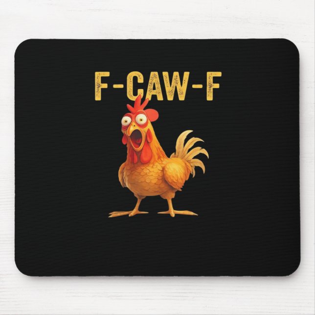 Mousepad Frango Criativo Casual Engraçado F-Caw-F (Frente)