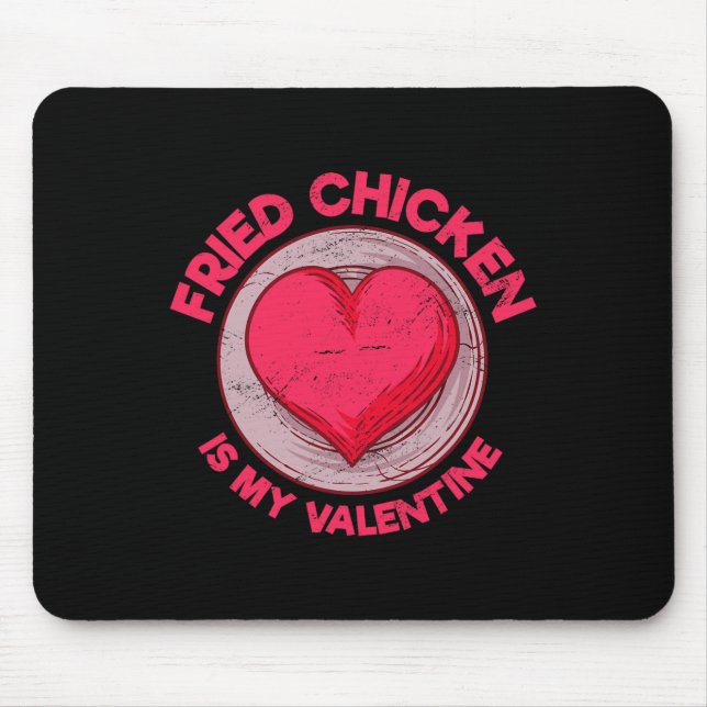 Mousepad Frango Frito É Meu Namorado Amante de Frango Engra (Frente)