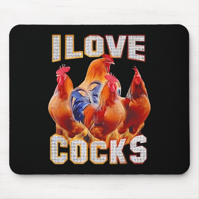 Mousepad Frango I Love S (Frente)