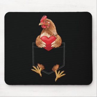 Mousepad Frango No Bolso Design De Amante De Animais De Gra