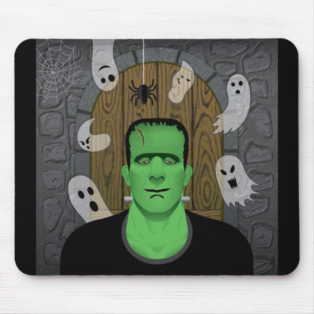 Mousepad Frankenstein & Ghosts (Frente)