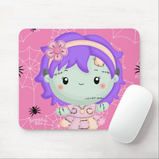 Mousepad Frankie the Fabric Monster Pink Spiderweb Mouse Pa