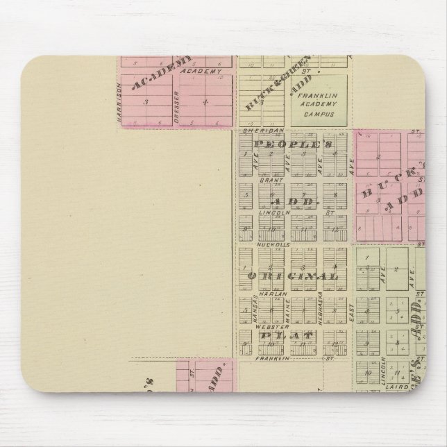 Mousepad Franklin, Nebraska (Frente)