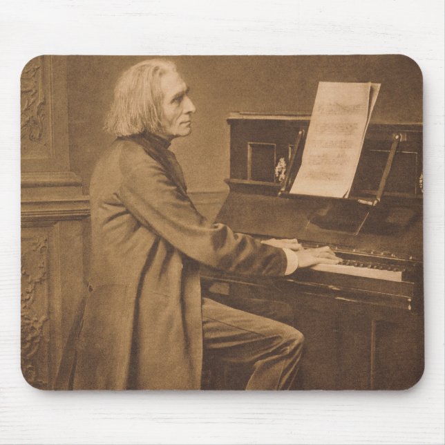 Mousepad Franz Liszt no piano (Frente)