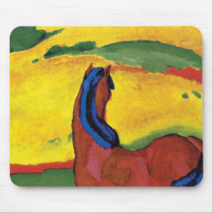Mousepad Franz Marc - Cavalo numa pintura de paisagem