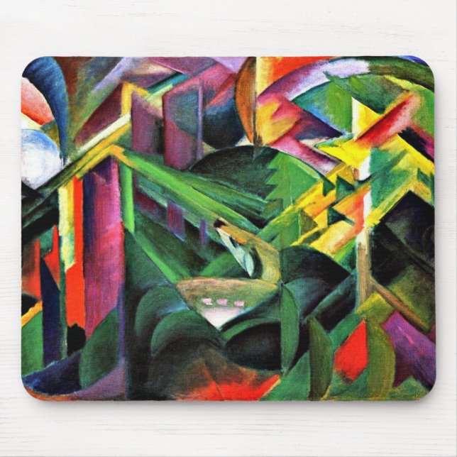 Mousepad Franz Marc - Deer em um Jardim do Mosteiro (Frente)