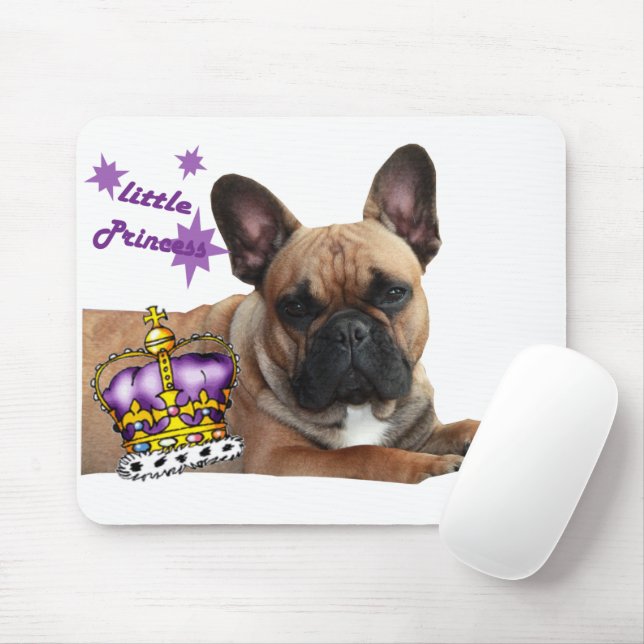 Mousepad französische Bulldogge kleine Prinzessin (Com mouse)