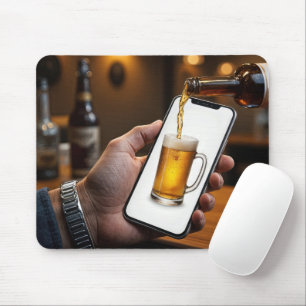 Mousepad Frasco de Cerveja do bar