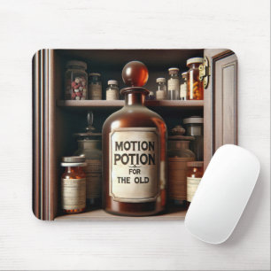 Mousepad Frasco de Poção Antigo num Gabinete de Medicina