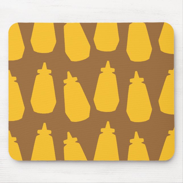 Mousepad Frascos de mostarda (Frente)