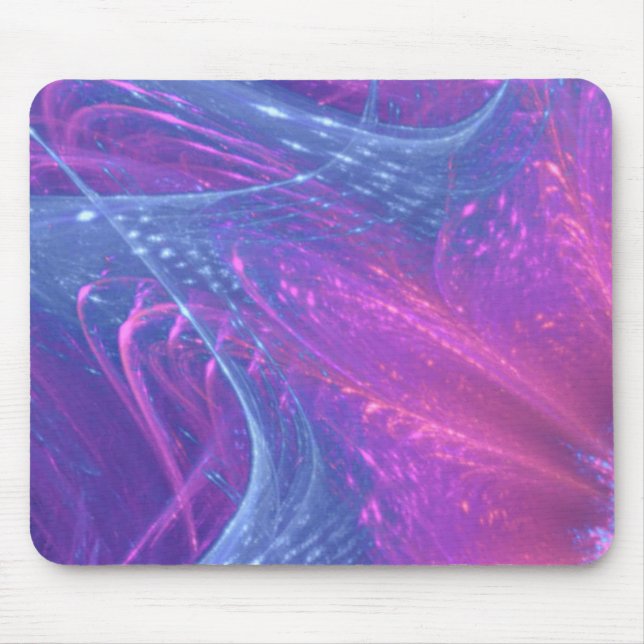 Mousepad Fratura Assimétrica Magenta Azul (Frente)