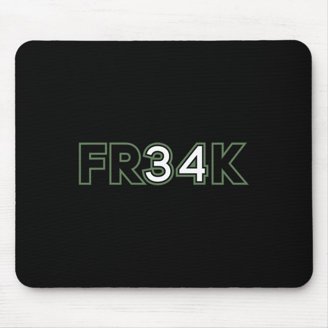 Mousepad Freak de bola de basquete divertido (Frente)