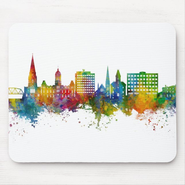 Mousepad Fredericton Canada Skyline (Frente)