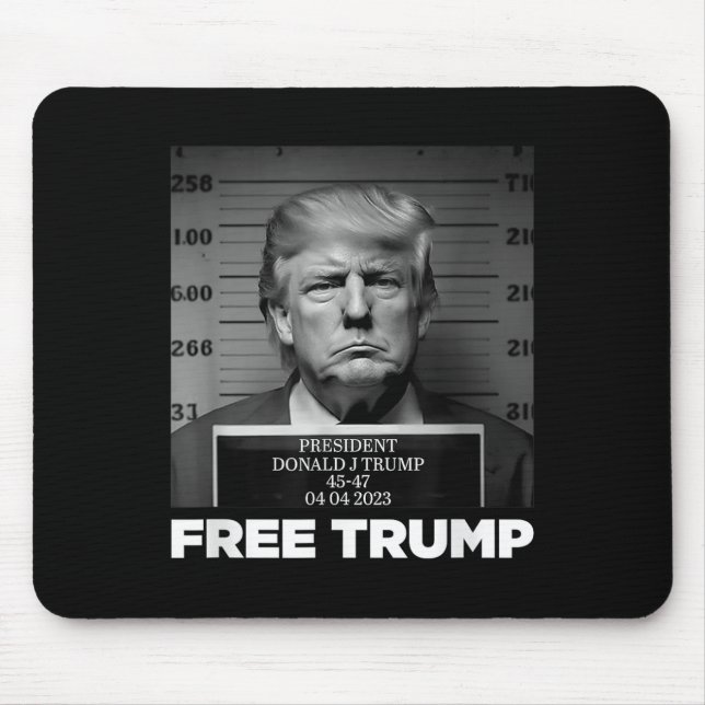 Mousepad Free Donald Trump Mugshot (Frente)