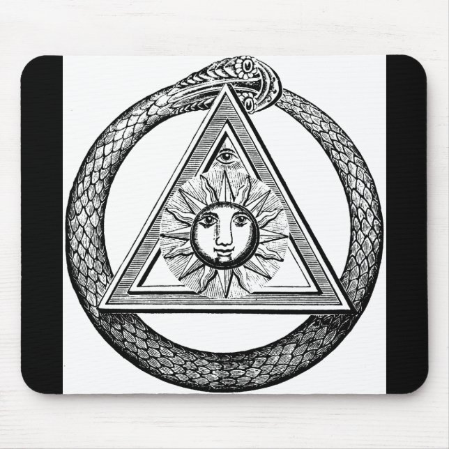 Mousepad Freemasonry Todos Vendo Símbolo Masônico Olho (Frente)