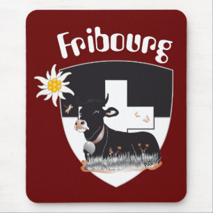 Mousepad Freiburg, Fribourg Suíça Suisse Mauspad/