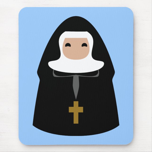 Mousepad Freiras pequenas bonitos (Frente)