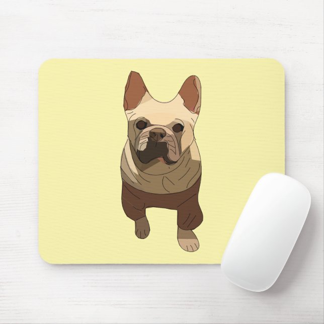 Mousepad French Bulldog (Com mouse)