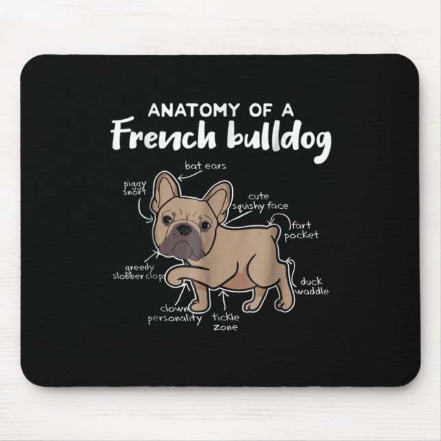 Mousepad French Gift | Anatomia De Um Presente Francês Para (Frente)