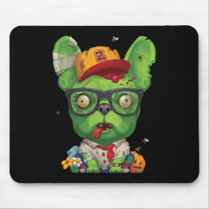 Mousepad French Gift   Zombie Buldogue Francês