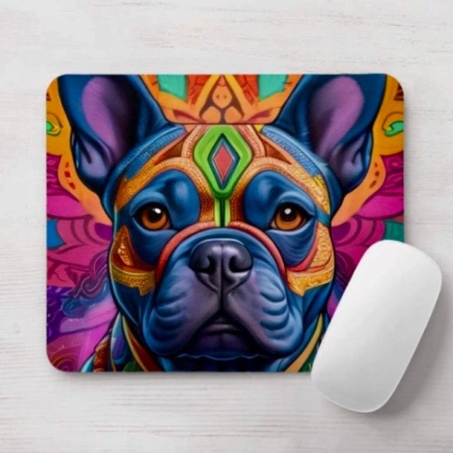 Mousepad Frenchie Fun Birthday Fantasy (Criador carregado)