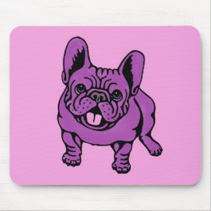 Mousepad Frenchie roxo