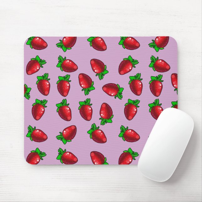 Mousepad Fresh Strawberries (Com mouse)