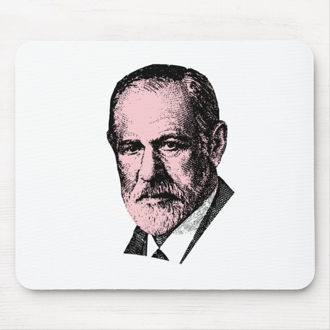 Mousepad Freud cor-de-rosa Sigmund Freud (Frente)