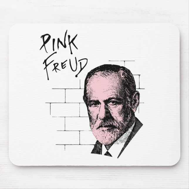Mousepad Freud cor-de-rosa Sigmund Freud (Frente)