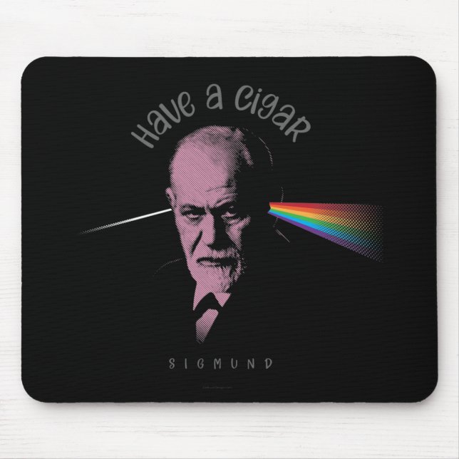 Mousepad Freud Rosa (Tenha Um Charuto) (Frente)