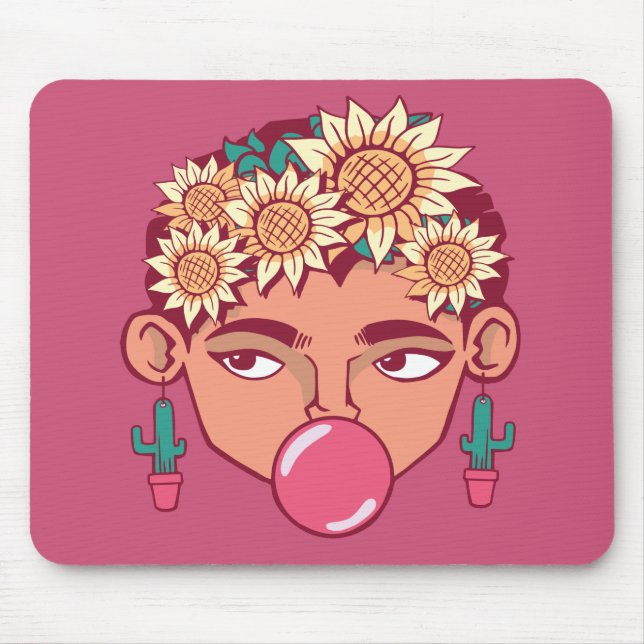 Mousepad Frida Kahlo Cartoon (Frente)