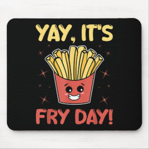 Mousepad Fries Franceses Engraçados Adultos Gráficos Crianç