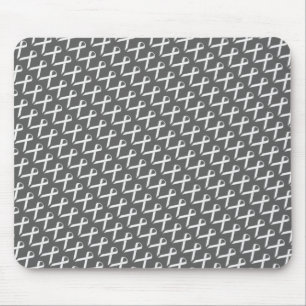 Mousepad Friso Branco Padrão de Kenneth Yoncich