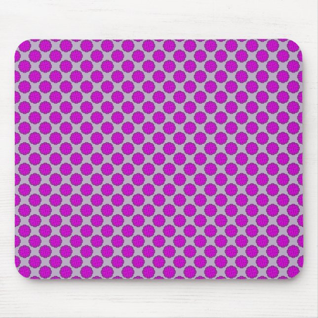 Mousepad Friso da Flor Roxo por Kenneth Yoncich (Frente)