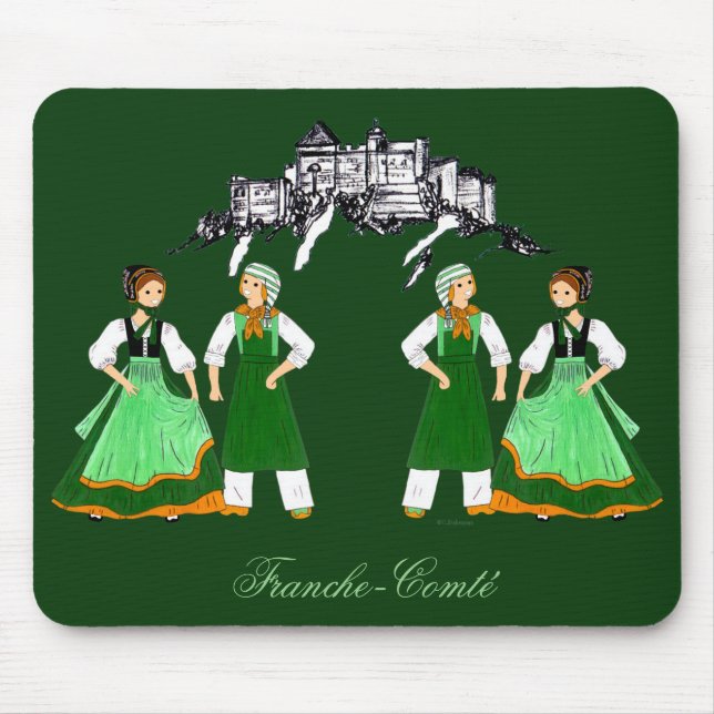 Mousepad Fromagers de Franche-Comté, França (Frente)