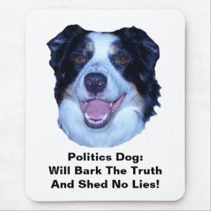 Mousepad Fronteira Política Collie Latido O Mouse Verdade