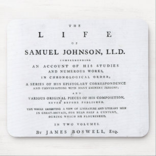 Mousepad Frontispício, 'da vida de Samuel Johnson