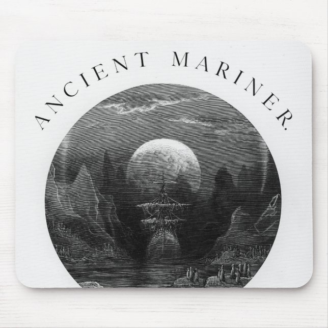 Mousepad Frontispício 'do Rime do Mariner antigo (Frente)